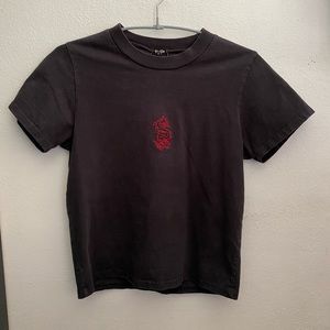 Pacsun Embroidered red dragon shirt